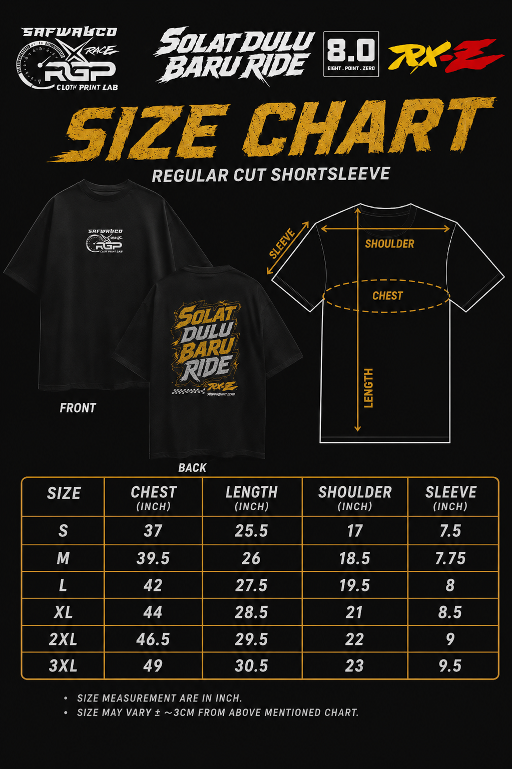 Solat Dulu Baru Ride Premium Cotton T-Shirt