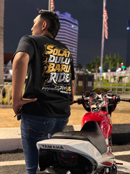 Solat Dulu Baru Ride Premium Cotton T-Shirt
