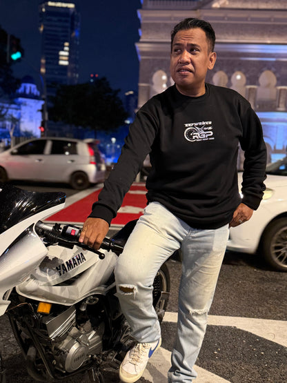 Solat Dulu Baru Ride Premium Cotton Fleece Sweatshirt