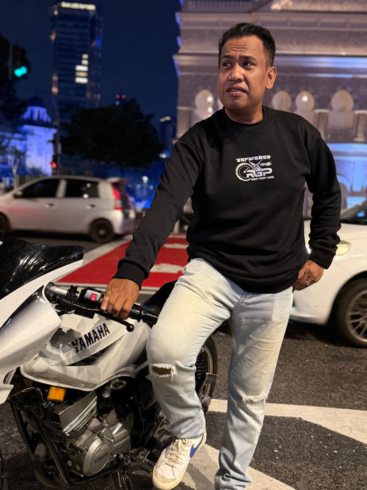 Solat Dulu Baru Ride Premium Cotton Fleece Sweatshirt