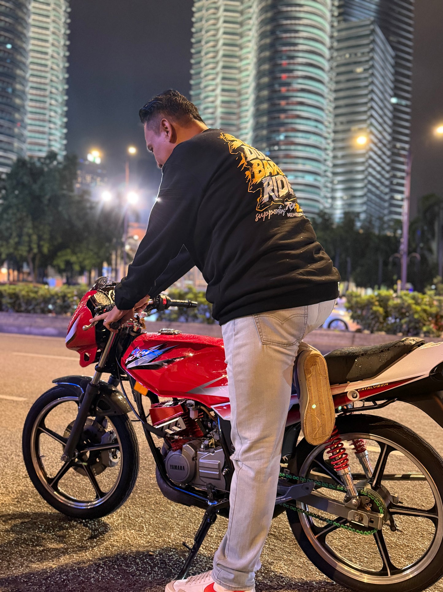 Solat Dulu Baru Ride Premium Cotton Fleece Sweatshirt