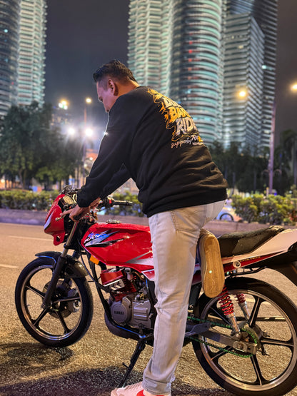 Solat Dulu Baru Ride Premium Cotton Fleece Sweatshirt