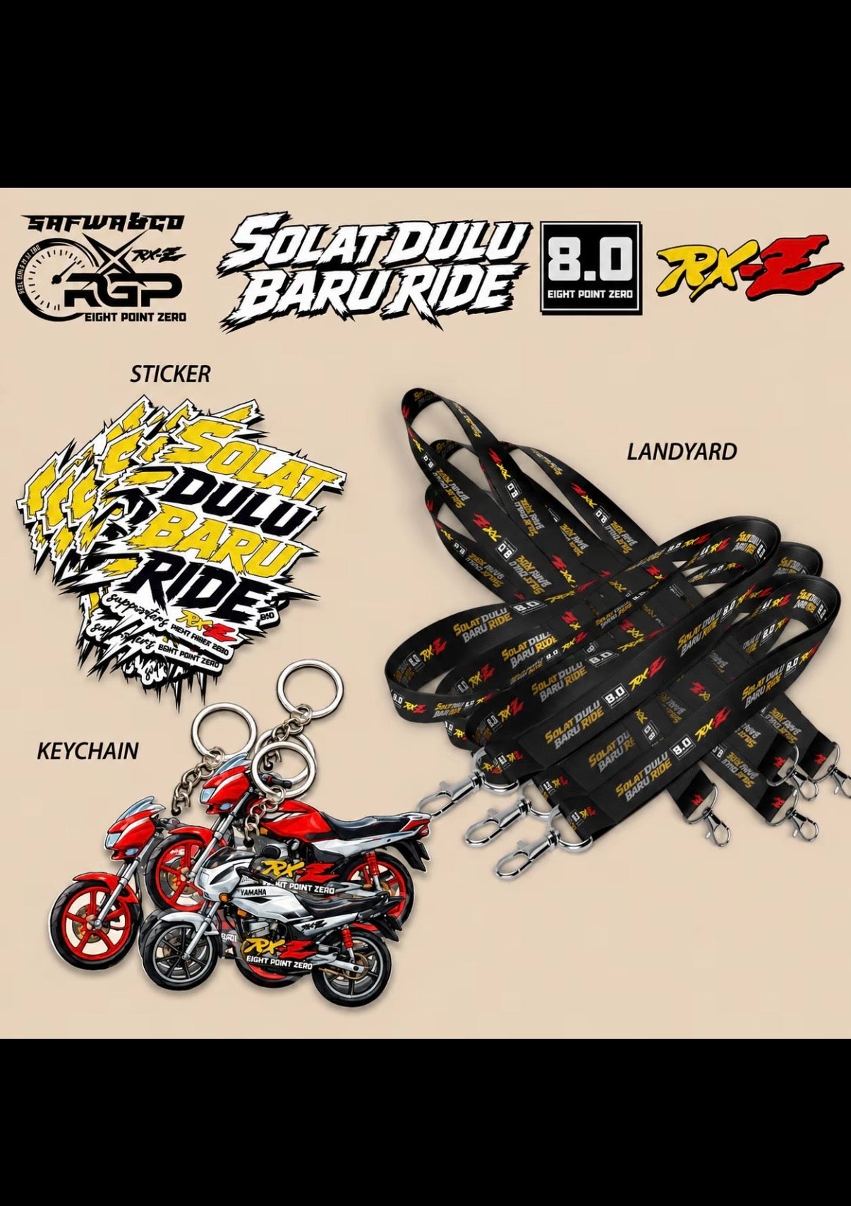 Solat Dulu Baru Ride Premium Cotton T-Shirt